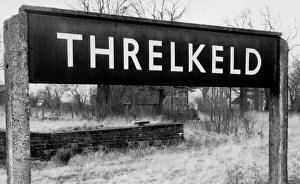Threlkeld Railway Stationon 27th February 1972 whcih was situated on the Cockermouth