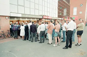 00955 Prints: Ticket Queues at Anfield Stadium for Quarter Final match between France and Netherlands