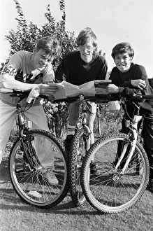 Ticket to ride... Owen Apsinall, Richard Saville and Peter Dawson study the route they