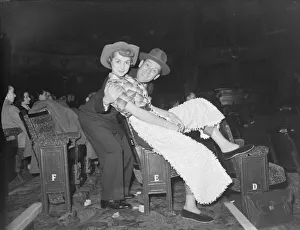 Cowboy Prints: Tiller Girl Janet Leigh December 1951 Bennett 9 / 12 / 1951 B5783 / 3