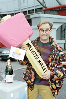 01381 Prints: Timmy Mallett, TV presenter outside TV-am studios on the last day of production of