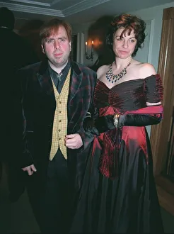 Timothy Spall and companion at the February 1998 Evening Standard British Film