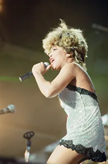01061 Prints: Tina Turner in Concert, Wildest Dreams Tour at the National Stadium, Cardiff Arms Park