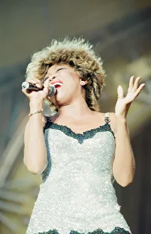 01061 Prints: Tina Turner in Concert, Wildest Dreams Tour at the National Stadium, Cardiff Arms Park
