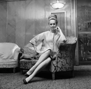 Reception Prints: Tippi Hedren at a press reception at the Dorchester Hotel for he rnew film