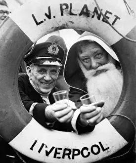 A toast at the Mersey Bar - Captain Nicholas Burns of the lightship Planet