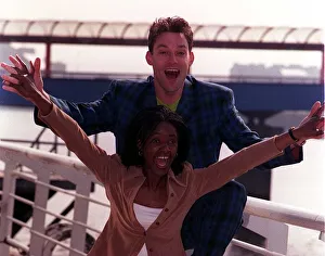Toby Anstis and Diane Louise Jordan presenters of new childrens TV programme Bright