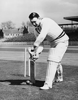 Cricketer Prints: Tom Cartwright, cricketer, born in Aldermans Green Coventry
