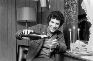 Toast Prints: Tom Jones: Candlelight in his Caravan at Elstree during a break in rehearsals