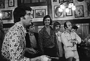 Tom Jones and Engelbert Humperdinck meet in a British style pub in Sacramento, California