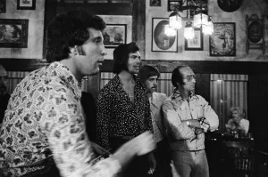 Tom Jones and Engelbert Humperdinck meet in a British style pub in Sacramento, California