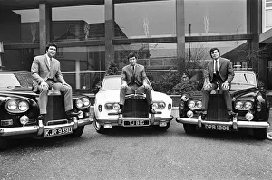 Tom Jones and Engelbert Humperdinck pictured together with their recently purchased Rolls
