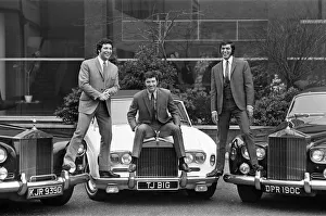 Tom Jones and Engelbert Humperdinck pictured together with their recently purchased Rolls