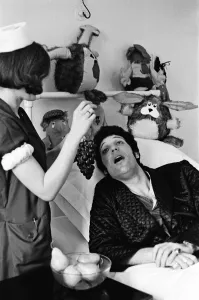 Health Prints: Tom Jones at the London Clinic recovering from a tonsils operation