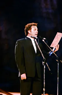 Tom Jones performing at the Cor World Choir concert at Cardiff Arms Park, 23rd May 1992