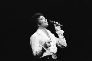 Tom Jones performs at the Olympia, Paris. 23rd April 1979