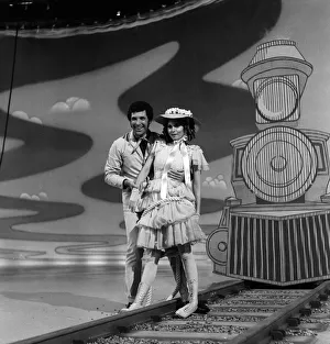 Tom Jones and Raquel Welch on the set of This is... Tom Jones