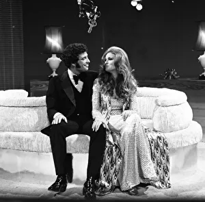 Tom Jones and Raquel Welch on the set of This is... Tom Jones