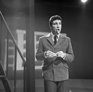 01031 Prints: Tom Jones seen here recording Tom Jones! TV programme at the ATV studios at Elstree