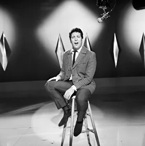 Tom Jones seen here recording Tom Jones! TV programme at the ATV studios at Elstree