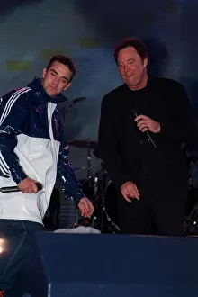 00123 Prints: Tom Jones Singer February 98 Performing at Brit Awards with Robbie Williams