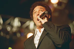 Entertainmnent Prints: Tom Jones, (singer from Wales) performs at The Cardiff International Arena (The CIA