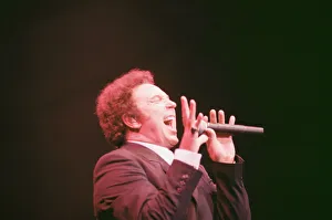 Tom Jones, (singer from Wales) performs at The Cardiff International Arena (The CIA
