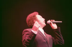 Tom Jones, (singer from Wales) performs at The Cardiff International Arena (The CIA