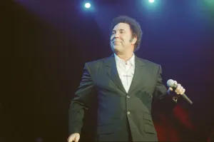 Tom Jones, (singer from Wales) performs at The Cardiff International Arena (The CIA