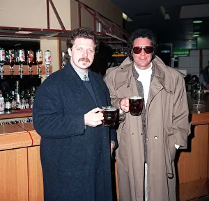 Tom Jones and son Mark Jones at LAP Having a Quick Pint Crawshaw
