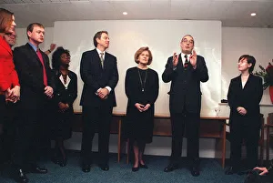 Tom Saywer speaks to the Labour Party staff at the unvieling of the John Smith plaque