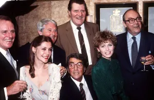 Tommy Cooper comedian and entertainer at a Variety Club Lunch with Dean Martin Dickie