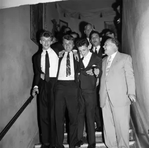 Tommy Steele pictured arriving for his stag party at a West End nightclub