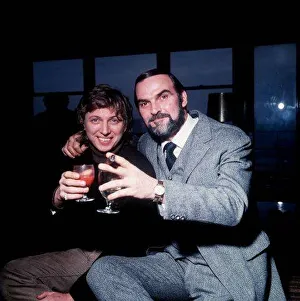 Tommy Steele with Stanley Baker at White Jack'film press conference