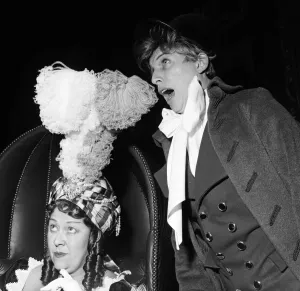 Tommy Steele as Tony Lumpkin and Peggy Mount as Mrs Hardcastle in