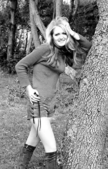 Tonia Kinchin, 20 of Worthing, Sussex is a product demonstrator March 1971