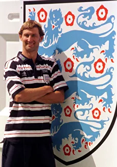 Tony Adams England football player in France June 1998 Tony Adams takes a break