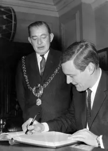 00592 Prints: Tony Benn, was a British Labour Party politician who was a Member of Parliament (MP