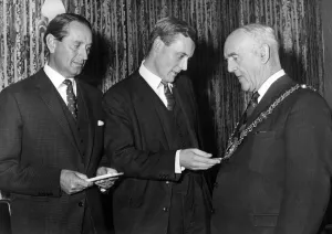00592 Prints: Tony Benn, was a British Labour Party politician who was a Member of Parliament (MP