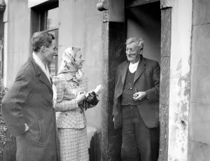 Tony Benn and Wife Caroline Benn canvassing for Bristol SE 23rd November 1950