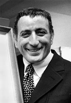 Eyes To Camera Prints: Tony Bennett the American singer, photographed during his visit to London in October 1970