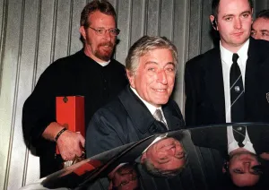 Tony Bennett singer getting into car May 1999 SECC Glasgow