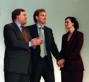 Clapping Prints: Tony Blair Labour Leader MP after giving his speech recieves a standing ovation with
