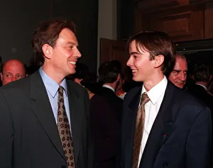 Tony Blair Labour Leader MP at the Grand Hotel Daily Mirror Reception meeting 17 year old