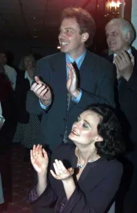 Applause Prints: Tony Blair Labour Leader MP and wife Cherie Booth at the Grand Hotel 1995