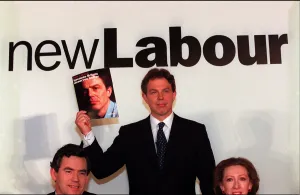 Tony Blair launches new Labour manifesto for the General Election April 1997 with