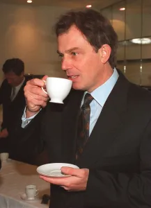 Tony Blair MP opening new two million pound Labour Party press centre
