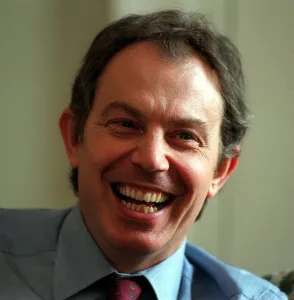 10 Downing Street Prints: Tony Blair MP Prime Minister during interview March 1998 at 10 Downing Street