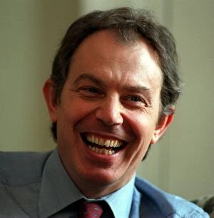 Images Dated 19th March 1998: Tony Blair MP Prime Minister during interview March 1998 at 10 Downing Street