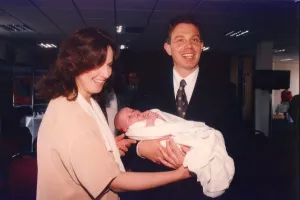00005 Prints: Tony Blair at the opening of the ACE Centre at Ashington with Julie Flanghan